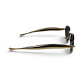 The ‘Aveline’ Oval Sunglasses | Gold Black