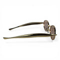 The ‘Aveline’ Oval Sunglasses | Gold Taupe