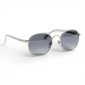 The Venture [Round Double-Bridge] Sunglasses | Silver