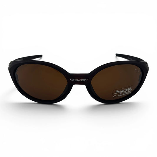 The Vortex Sport Wrap sunglasses in Brown with Brown lenses, angled three-quarter view