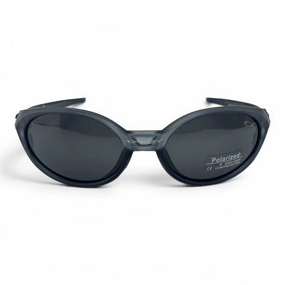 The Vortex Sport Wrap sunglasses in Gray with Smoke lenses, angled three-quarter view