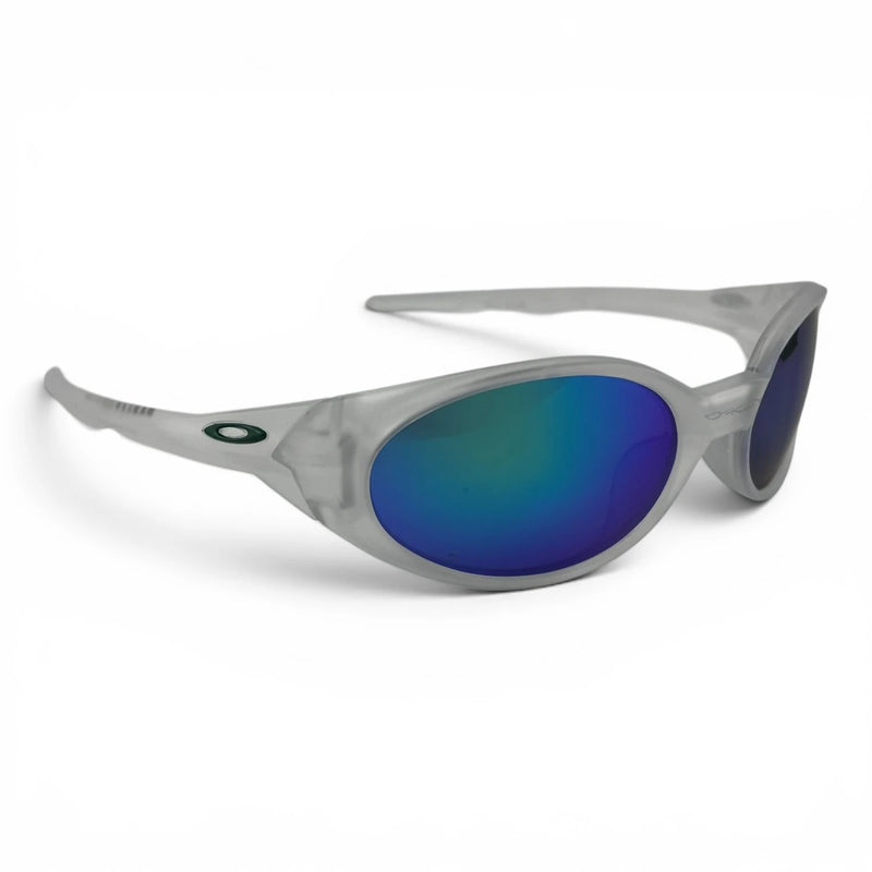 The ‘Vortex’ Sport Wrap Sunglasses | Silver Blue Purple Mirror