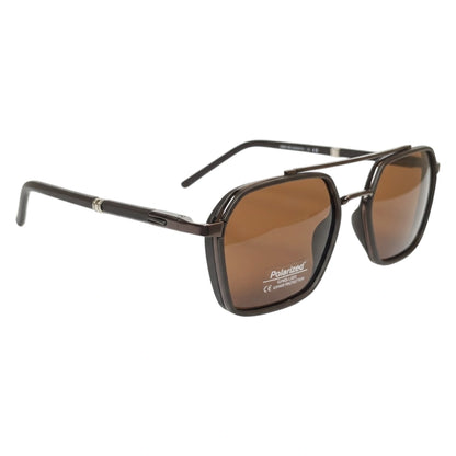 The Aviator-X [Geometric] Sunglasses | Brown & Bronze