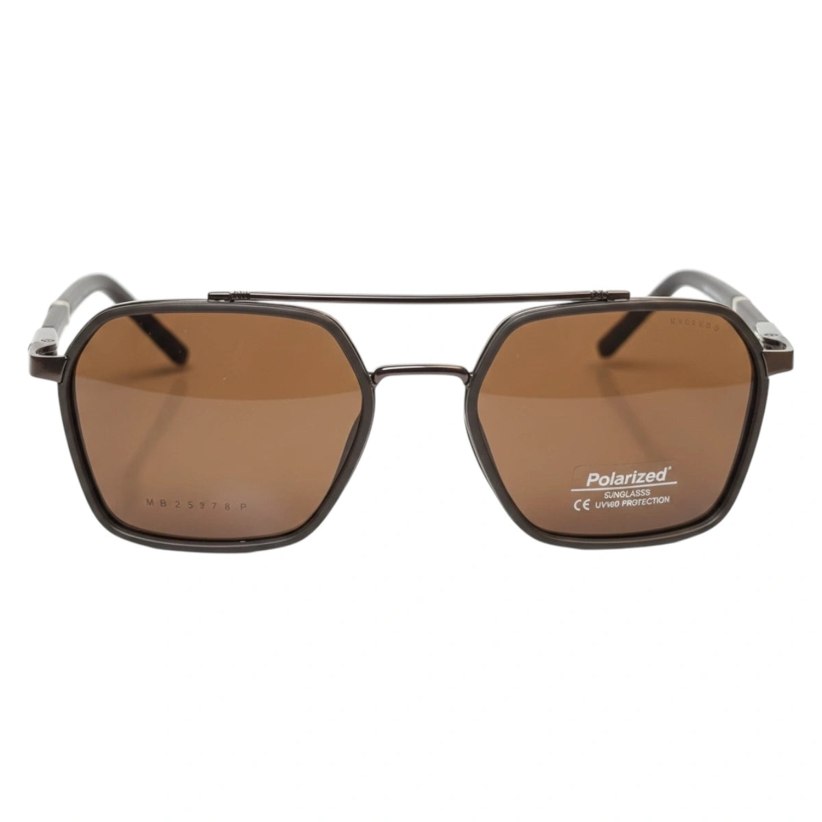 The Aviator-X [Geometric] Sunglasses | Brown & Bronze