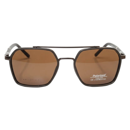The Aviator-X [Geometric] Sunglasses | Brown & Bronze