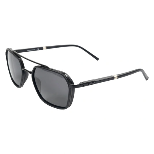The Aviator-X [Geometric] Sunglasses | Midnight Black