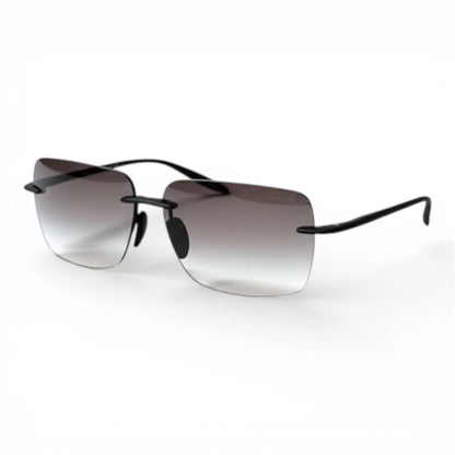 The Flexible Rimless [Rectangle] Sunglasses | Midnight Smoke