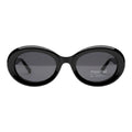 The Muse [Chunky Oval] Sunglasses | Jet Black