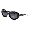 The Muse [Chunky Oval] Sunglasses | Jet Black