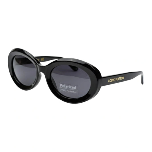 The Muse [Chunky Oval] Sunglasses | Jet Black