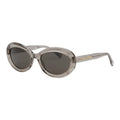 The Muse [Chunky Oval] Sunglasses | Smoke Grey