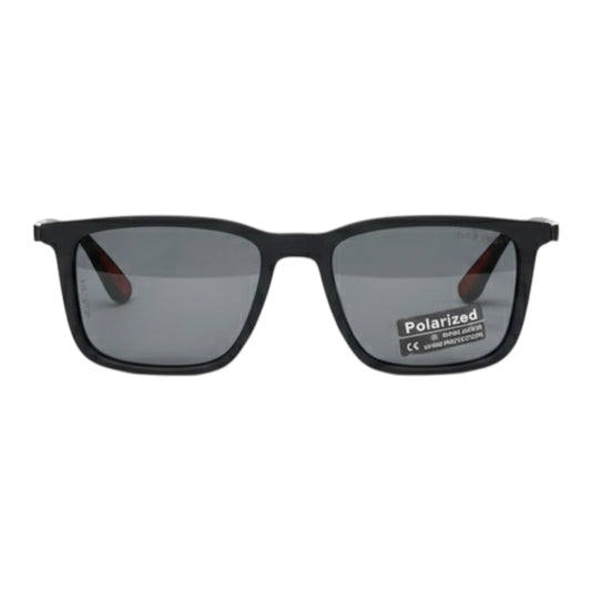 The Pharaoh [Polarized] Flat-Top Sunglasses | Obsidian Black