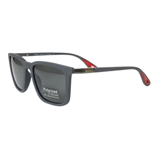 The Pharaoh [Polarized] Flat-Top Sunglasses | Smoked Graphite Crystal