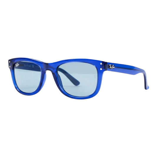 The Prestige [Bold Square] Sunglasses | Crystal Blue