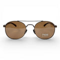 The Venture [Round Double-Bridge] Sunglasses | Coffee