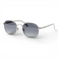 The Venture [Round Double-Bridge] Sunglasses | Silver