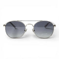 The Venture [Round Double-Bridge] Sunglasses | Silver
