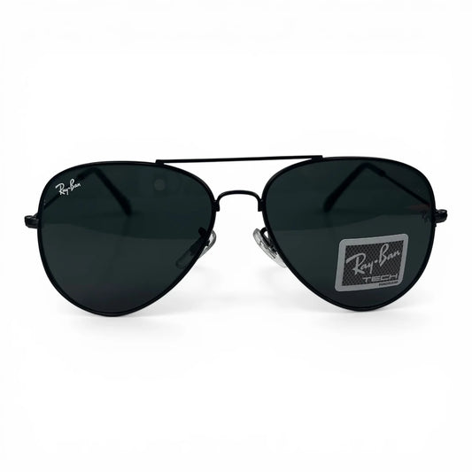The ‘Vela’ Aviator Sunglasses | Black / Dark Gray