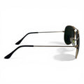 The ‘Vela’ Aviator Sunglasses | Gold / Green