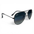 The ‘Vela’ Aviator Sunglasses | Gunmetal / Blue Gradient