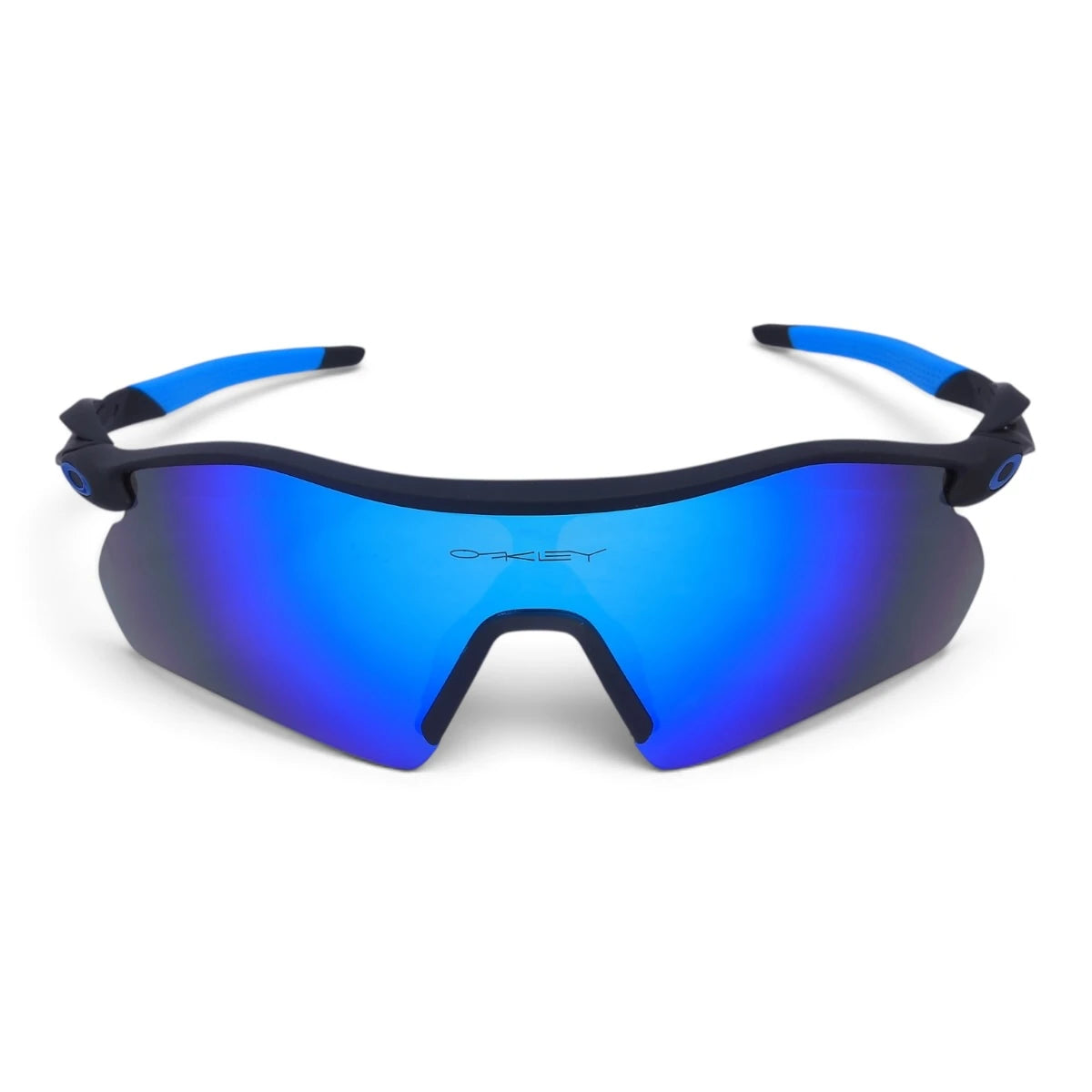 U&EYE Verve black frame blue mirror lens sport wrap sunglasses product image 1