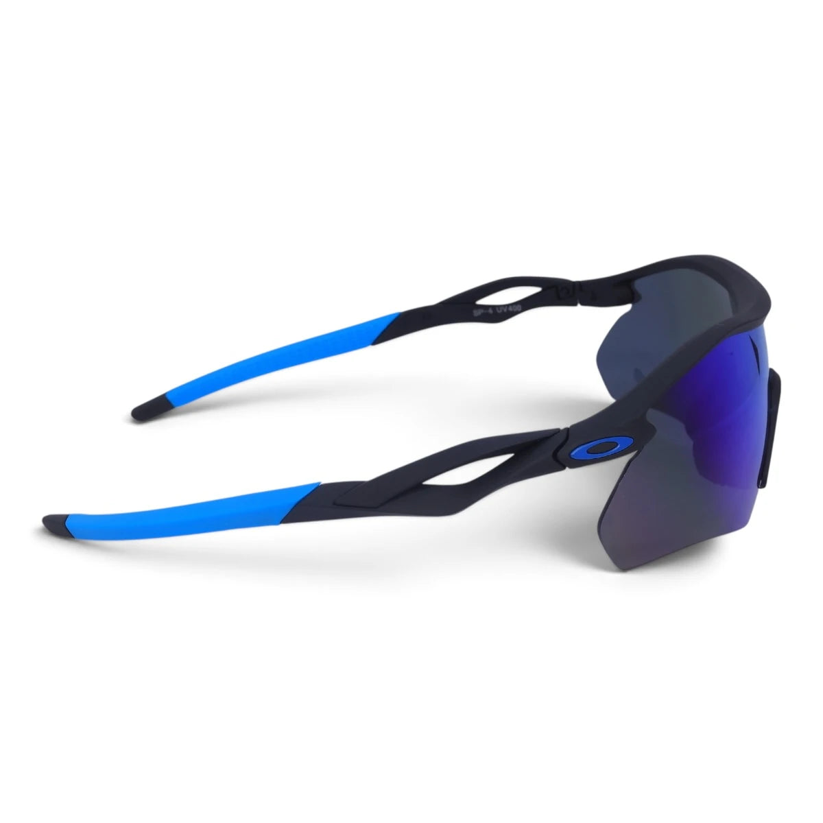 U&EYE Verve black frame blue mirror lens sport wrap sunglasses product image 3