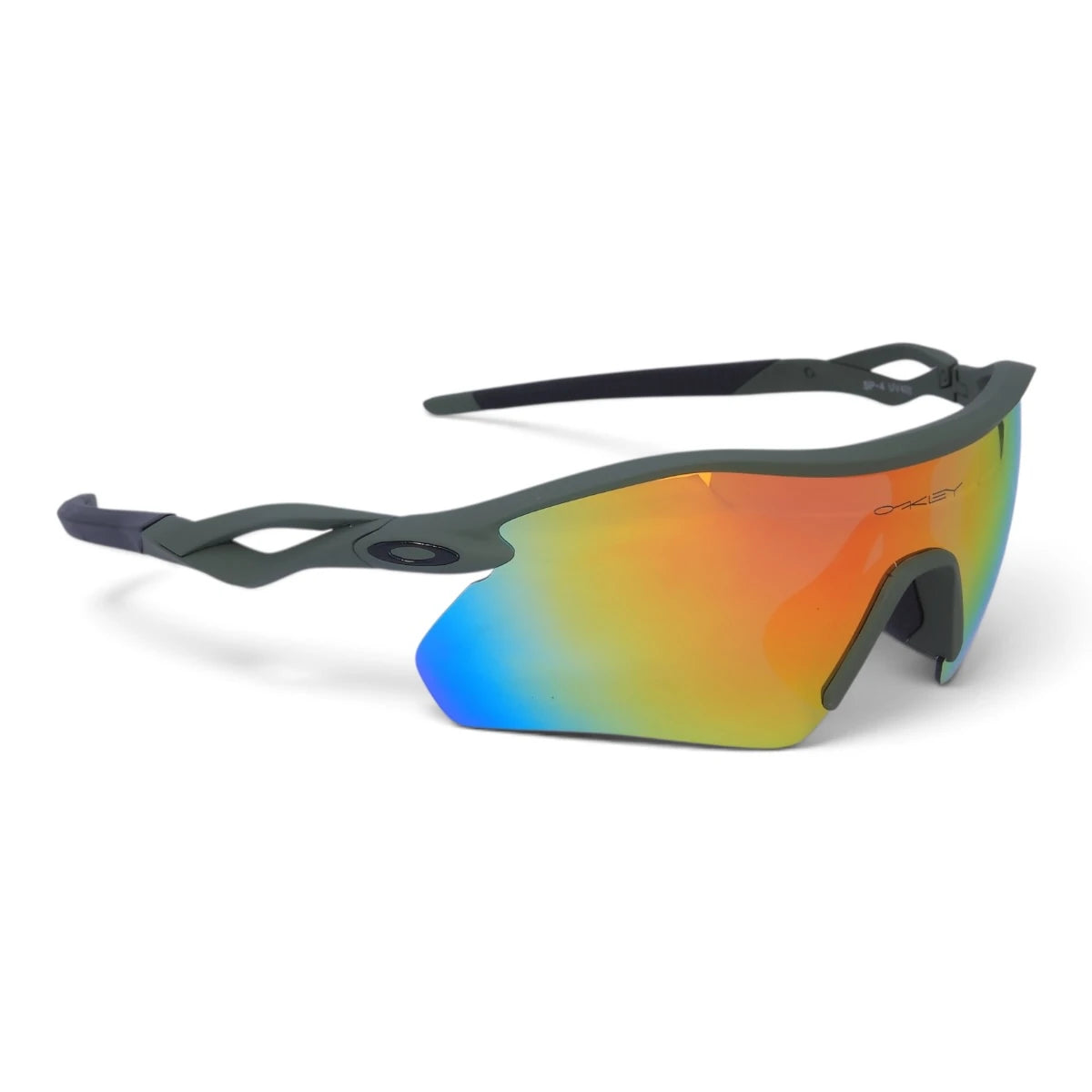 U&EYE Verve green frame red yellow mirror lens sport wrap sunglasses product image 2