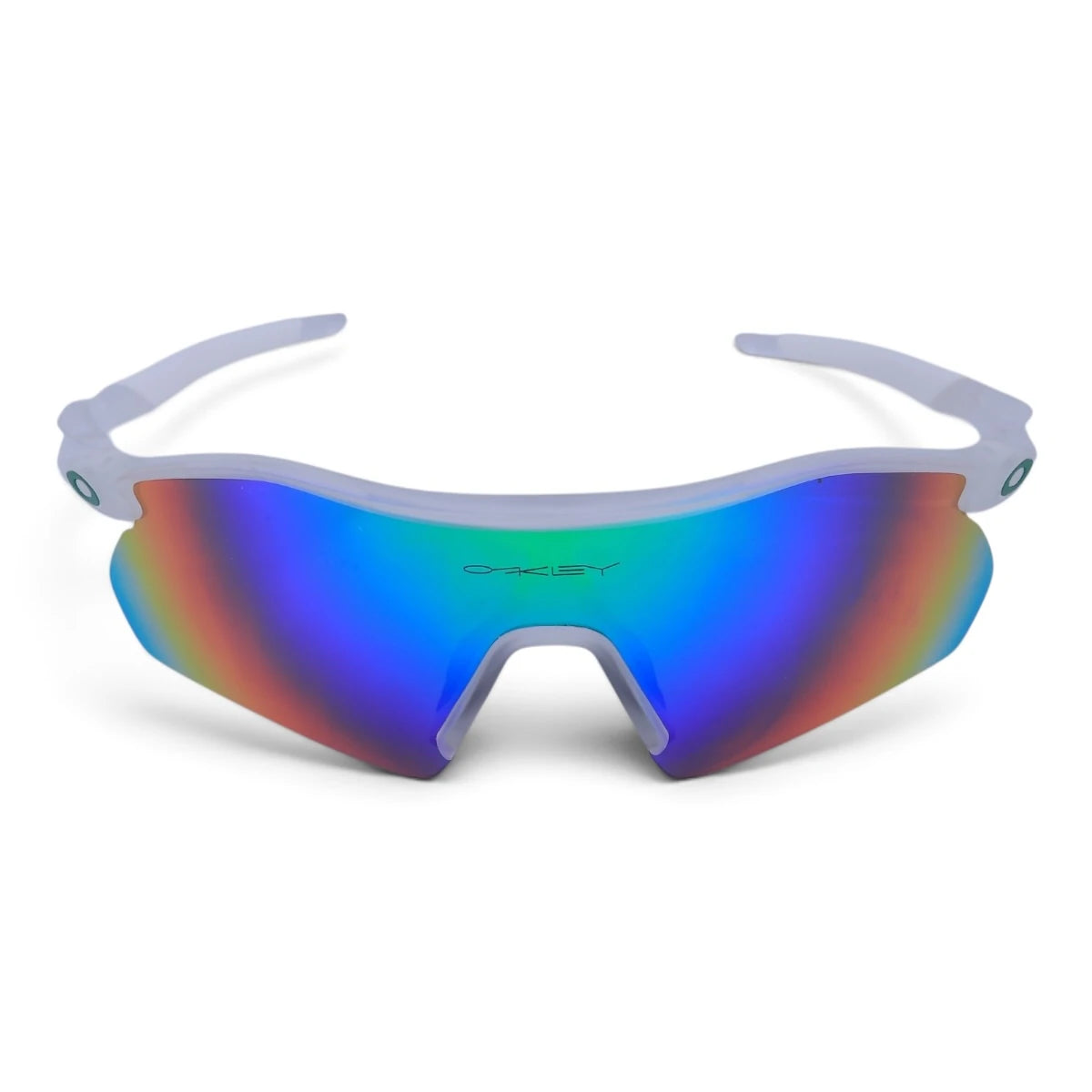 U&EYE Verve white frame blue mirror lens sport wrap sunglasses product image 1