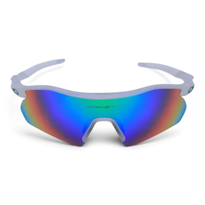 U&EYE Verve white frame blue mirror lens sport wrap sunglasses product image 1