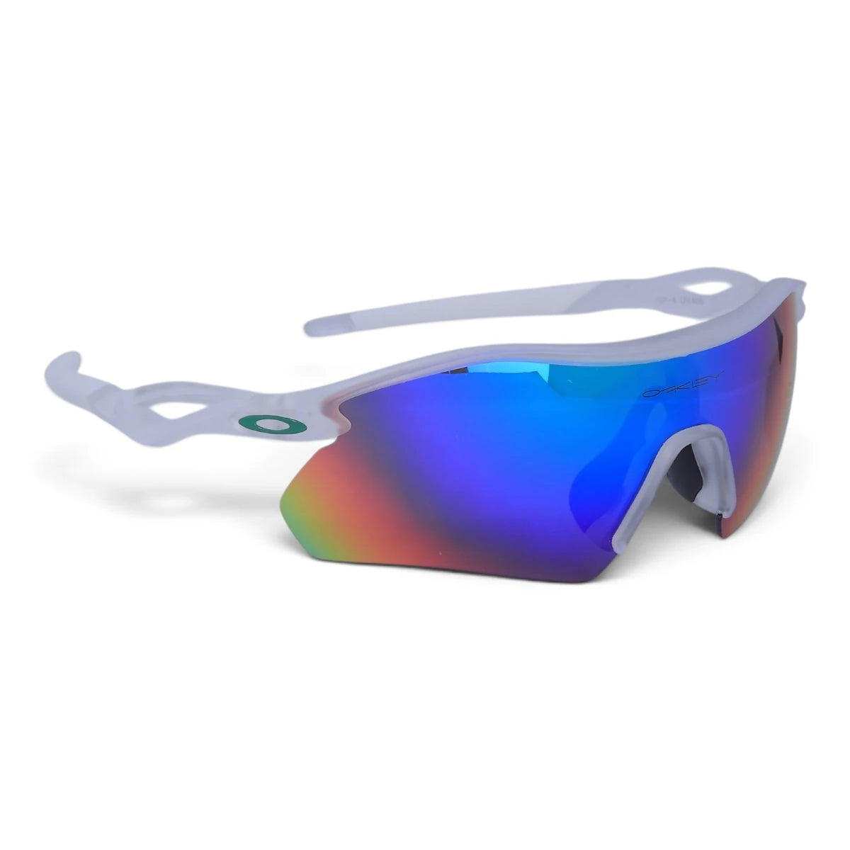 U&EYE Verve white frame blue mirror lens sport wrap sunglasses product image 2