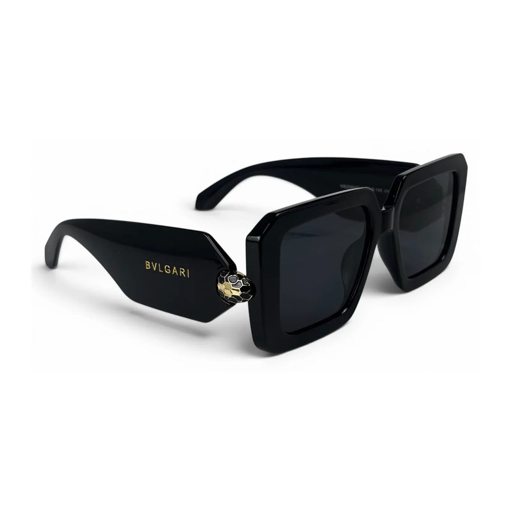 The ‘Vesper’ Shield-Square Sunglasses | Midnight Black