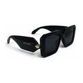 The ‘Vesper’ Shield-Square Sunglasses | Midnight Black