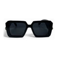The ‘Vesper’ Shield-Square Sunglasses | Midnight Black