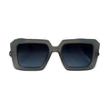 The ‘Vesper’ Shield-Square Sunglasses | Smoke Gray & Blue