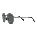 The 'Venture' Round Double-Bridge Sunglasses | Gunmetal