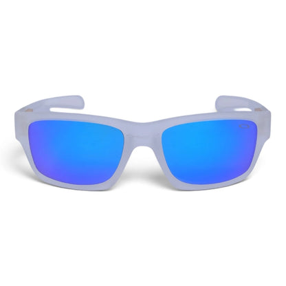 U&EYE Waymark clear frame blue lens sport rectangle sunglasses product image 1
