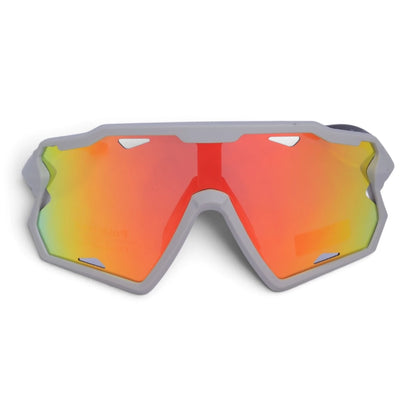 U&EYE Zigzag green kids angular shield sunglasses product image 1
