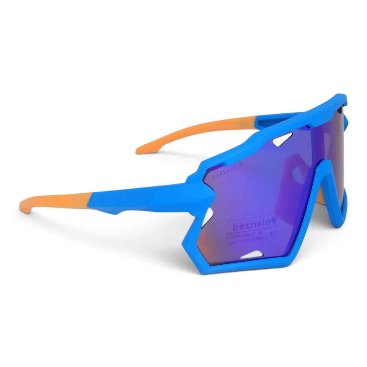 U&EYE Zigzag light blue kids angular shield sunglasses product image 2